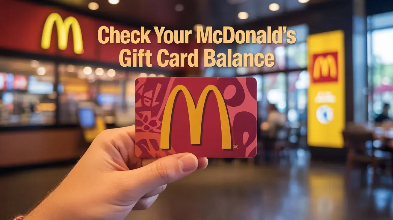 Check Your McDonald’s Gift Card Balance